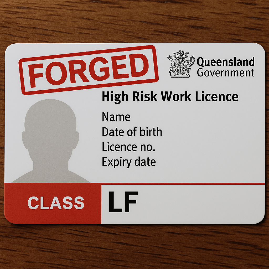 Forged Licence